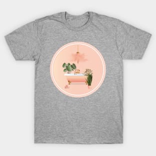 Pastel Pink & Green Bathroom | Bubble Bath T-Shirt